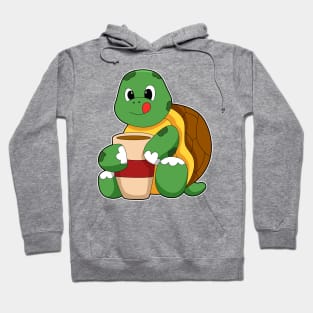 Turtle with Cup of Coffee Hoodie